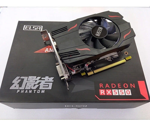 Tarjeta De Video Aceleradora Radeon Rx550 4gb. 128bit. Ddr5 1