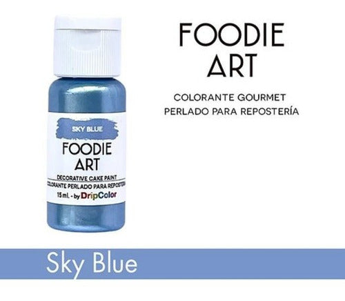 DripColor Colorante Comestible Foodie Art Perlado - Sky Blue 0