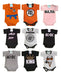 LittleFRANK Pack of 12 Short Sleeve Baby Bodysuits Assorted Designs 6