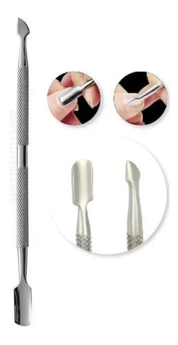 Steel Cuticle Embosser for Semi-Sculpted Nails 0