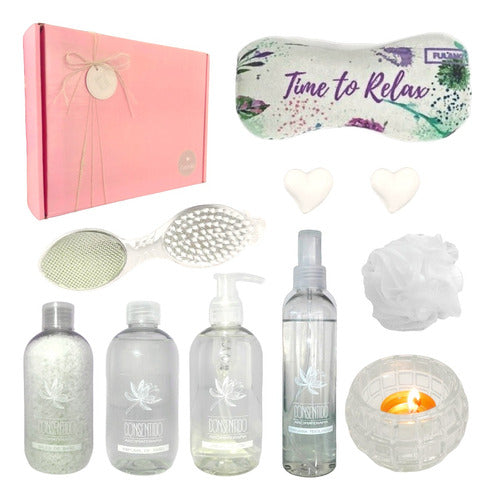 Luxury Spa Gift Set for Her - Jasmine Aroma Zen Relaxation Kit N03 - Set Caja Regalo Mujer Box Spa Jazmín Kit Zen N03 Relax