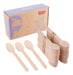 Cucharas De Madera Gmark De 100 Ct, 6,5  De Longitud, Sin Pl 0