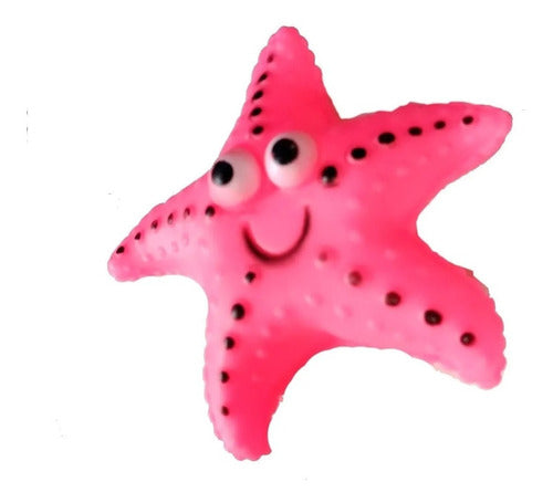 Interactive Starfish Shaped Chew Toy for Pets with Squeaker Texture 4