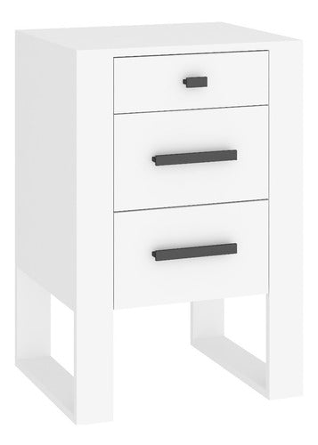 Punto Union High Nightstand - Ideal for Sommier - 67 Cm High - LE10 1