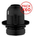 Pack of 60 Plastic E27 Lamp Holder with Exterior Thread 1