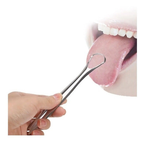 Generic Stainless Steel Tongue Cleaner Tongue Scraper 3