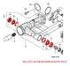Kit Repair Bushings Front Fork Honda TRX 250 EX 2001 to 2018 1