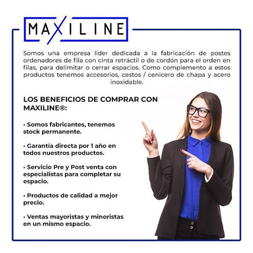 Maxiline Cabezal Para Cono Vial Con Cinta Retráctil 3 Metros 5