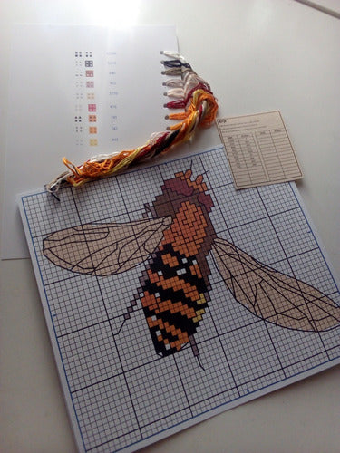 Cross Stitch Kit, Fabric, Thread, and Patterns - Belgium 1