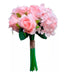 Artificial Rose Bouquet x 10 Flowers Wedding Bride Decoration 0