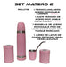 Lumilagro Set Matero 2 - Pink Thermos + Mate + B350 + Cans 1