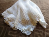 La Tiendita de Nidia Mantilla Manta Bebé Blanca Tejida Crochet Invienrno 3