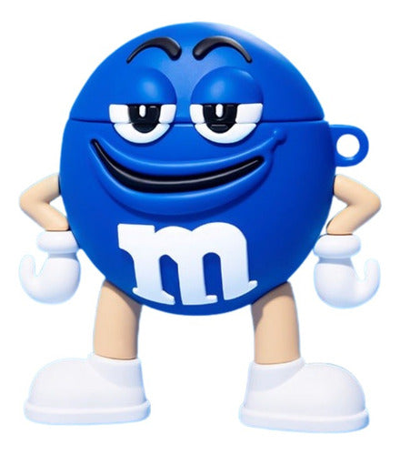 Capa Compatível AirPods Pro Silicone M&m's Azul Tênis 0