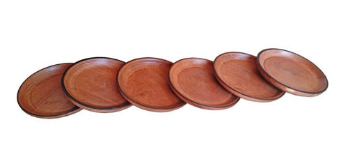 Set of 12 Carved Plates and 1 Carved Tray 1