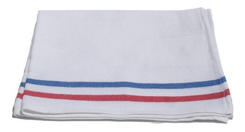 Manteleria Carim: White 100% Cotton Dish Towels, Pack of 3 7