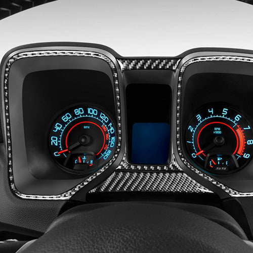 Fibra De Carbono Para Camaro 2010-2015 Dashboard Speedometer 7