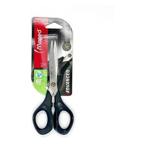 Pack of 3 Maped Advance Green 17cm Office Scissors 1