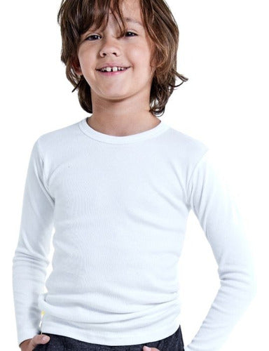 Godines-G3 Underwear Long Sleeve Thermal Shirt for Kids 0