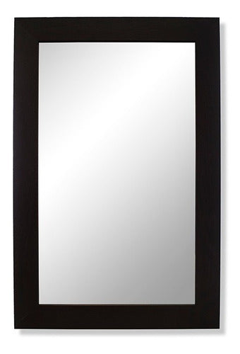 JQM Wengue Frame Mirror 80x70 Cm for Bathroom 0