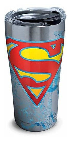 Tervis 1312108 Dc Comics Superman Vaso Aislante Con Tapa Acero 0