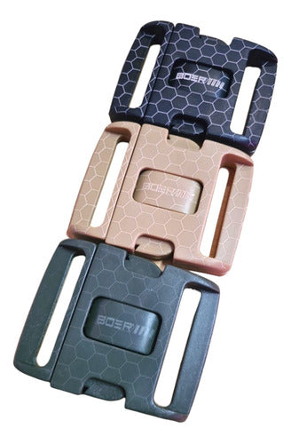 Boer® Tactical Polymer Triple Security Belt Buckle 55mm 0