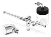 Hobbykits Dual Action Gravity Feed Airbrush with Side Suction Glass Jar 1