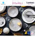 Luminarc Diwali 24-Piece Dinnerware Set + Compotera C 1