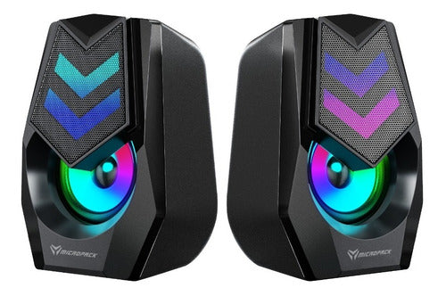 MICROPACK Gamer Speakers for PC with LED Lights 2