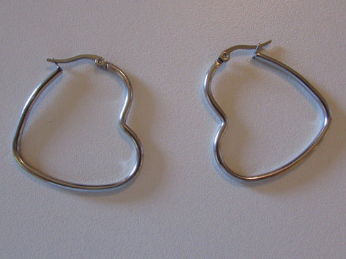 Surgical Steel Heart-Shaped Earrings 3