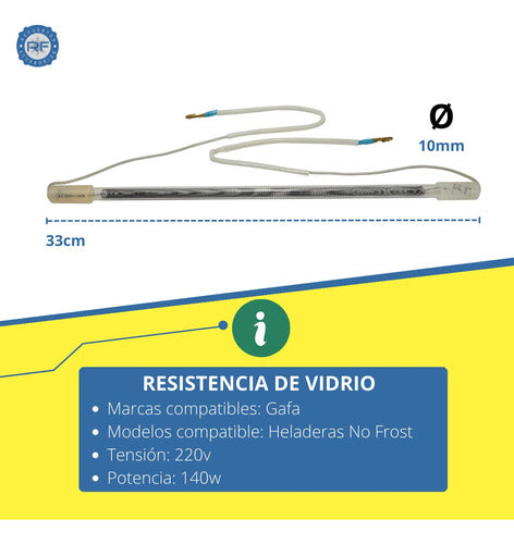 Gafa Compatible Glass Resistance for No Frost Refrigerator 1