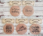 Pack of 12 Paper Coasters Christmas Design 2