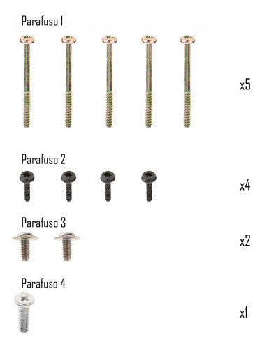 Kit Completo Parafusos 12 Peças Da Carcaça Para Ps3 Slim 1