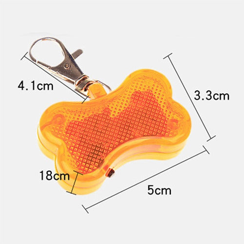 Luz Para Perros Con  Forma De Huesito 3 Tipos De Luminosidad 3