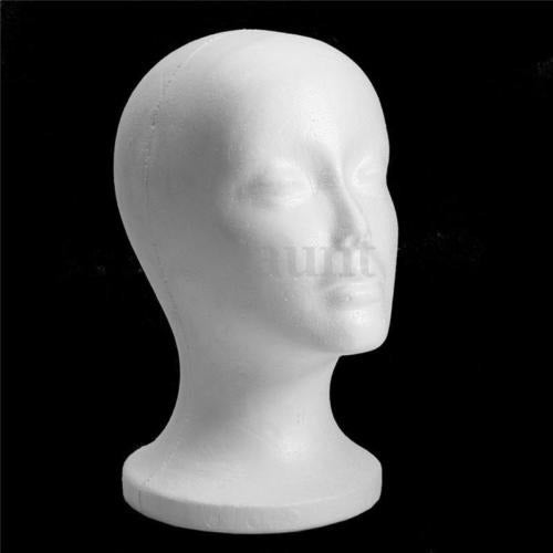 Poliestireno Foam Velvet Mannequin Head 1