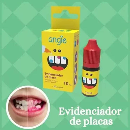 Evidenciador De Placa Bacteriana - Infantil - 10 Ml - Angie 2