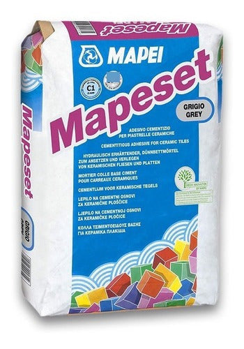 Mapei Gray Adhesive Glue for Ceramics Mapeset 25 Kg 0