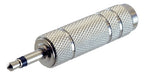Metal Adapter Plug 6.5 to Miniplug 3.5 Microphone Audio 1