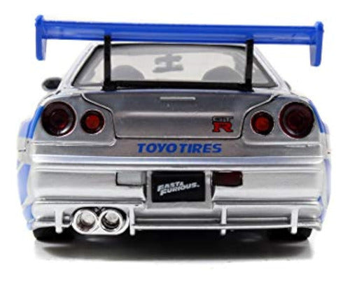 Jada Toys Fast & Furious Brian 2002 Nissan Skyline R34 Coche 3