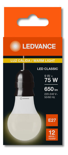 Pack of 4 Led Bulbs Value Classic A 9W Ledvance Osram 1