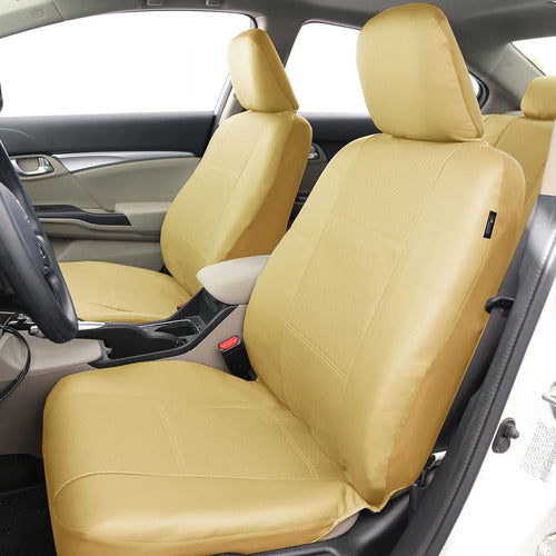 FH Group Automotive Seat Covers Deluxe Leatherette Front Set 1