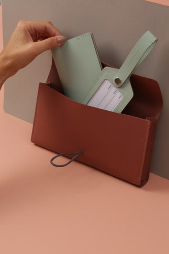 Recycled Sustainable Leather Envelope Clipboard 54