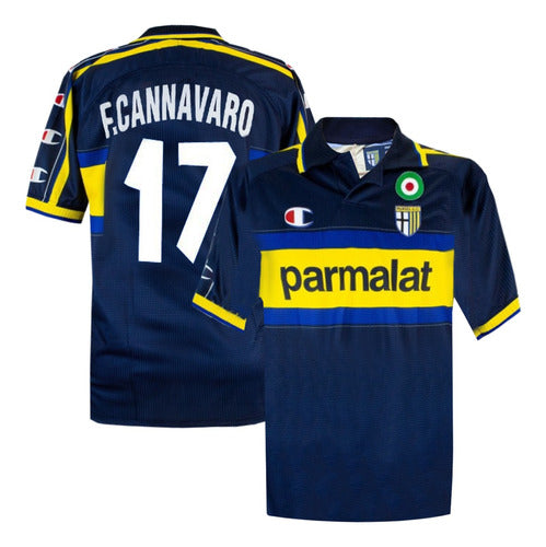 Vintage 1999/00 Parma Away Shirt #17 F. Cannavaro 1