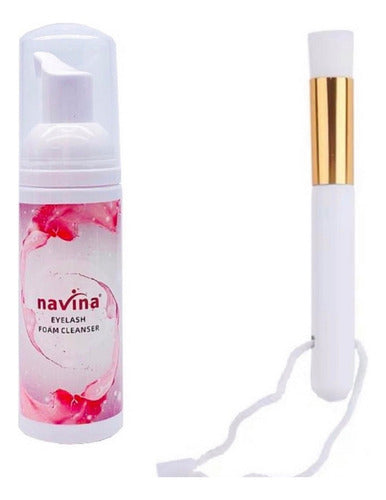 Lash Shampoo Navina Espuma Para Pestaña Mas Brocha Limpiador 0