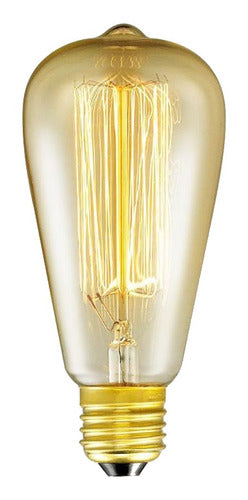 Interelec Vintage Dimmable Filament Lamp Pack of 10 - 25W St64 0