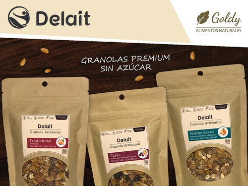 Granola Delait Tradicional Sin Azucar - Almendras Y Mani 4