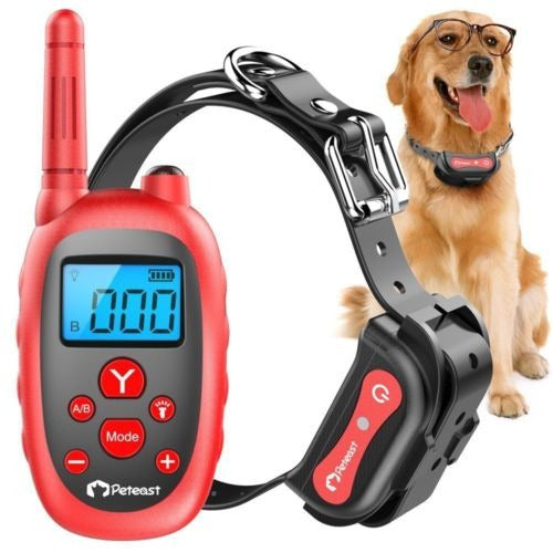 Peteast Waterproof Rechargeable Remote E-Collar 1000FTs 0