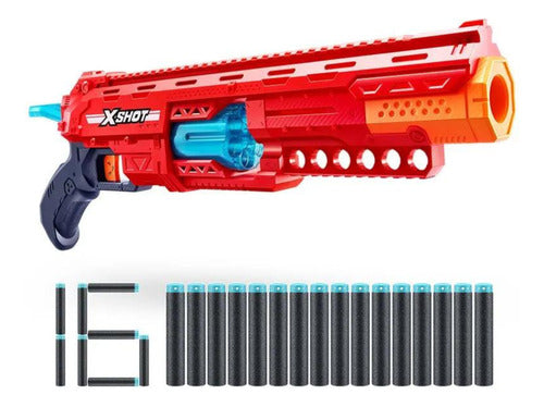 Lançador Arminha De Nerf X-shot Red Caliber Com 16 Dardos 0