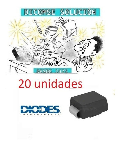 Ss210a   Ss210 Diodo Smd Diodo  Schottky 2a 100v  20 Unidade 0