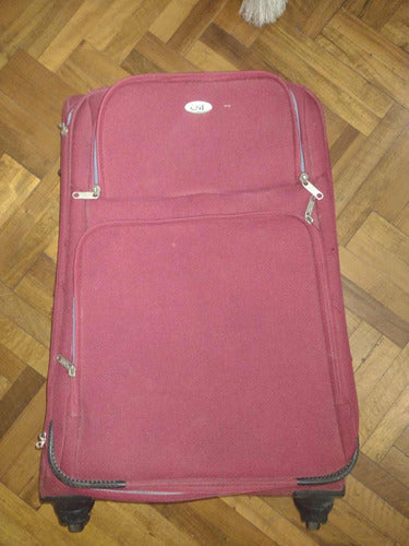 Medium Red Elf Suitcase 0