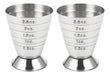 2x Measuring Shot Cup, Onça, Jigger Bar, Misturador De Bebid 0